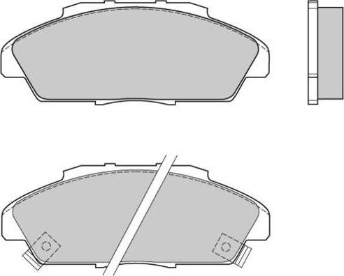 E.T.F. 12-0519 - Kit de plaquettes de frein, frein à disque cwaw.fr