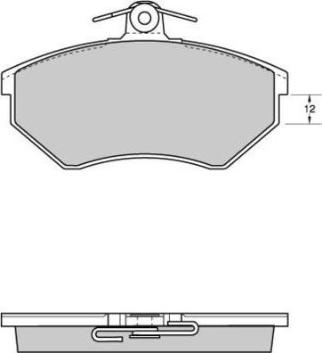 E.T.F. 12-0531 - Kit de plaquettes de frein, frein à disque cwaw.fr