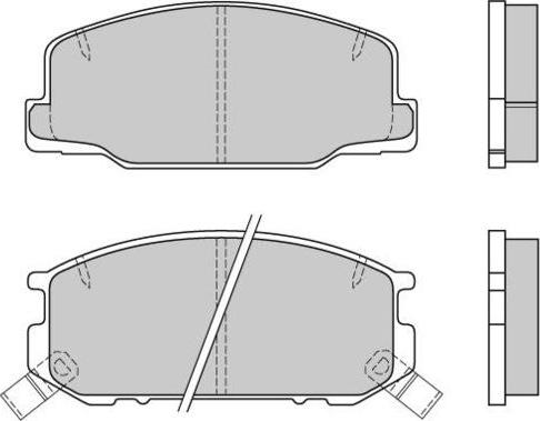 E.T.F. 12-0537 - Kit de plaquettes de frein, frein à disque cwaw.fr