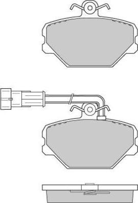 E.T.F. 12-0693 - Kit de plaquettes de frein, frein à disque cwaw.fr