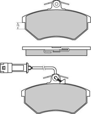 E.T.F. 12-0644 - Kit de plaquettes de frein, frein à disque cwaw.fr