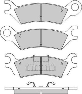 E.T.F. 12-0640 - Kit de plaquettes de frein, frein à disque cwaw.fr