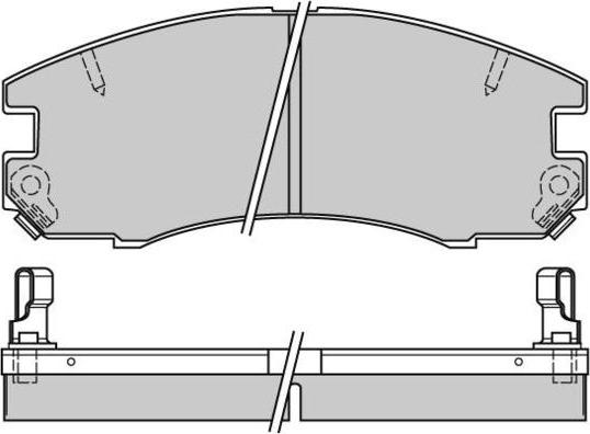 E.T.F. 12-0654 - Kit de plaquettes de frein, frein à disque cwaw.fr