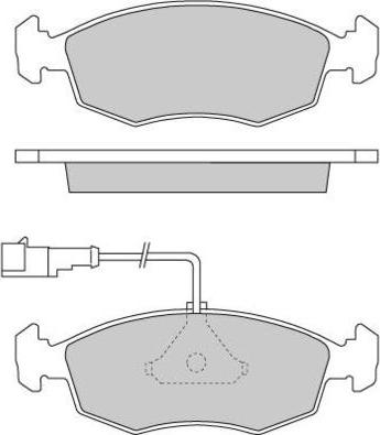 E.T.F. 12-0669 - Kit de plaquettes de frein, frein à disque cwaw.fr