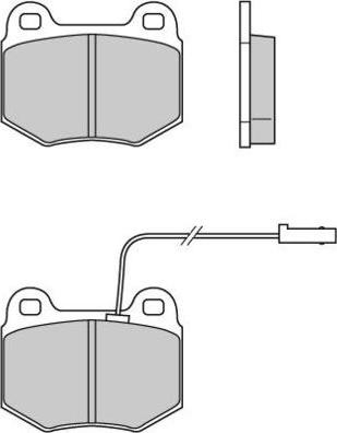 E.T.F. 12-0605 - Kit de plaquettes de frein, frein à disque cwaw.fr