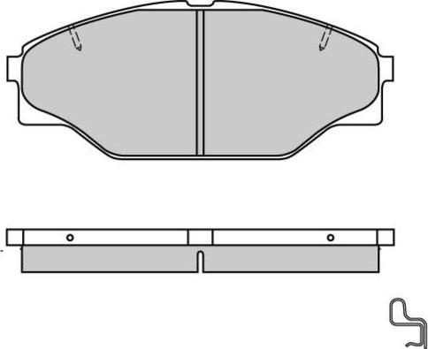 E.T.F. 12-0617 - Kit de plaquettes de frein, frein à disque cwaw.fr