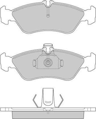 E.T.F. 12-0689 - Kit de plaquettes de frein, frein à disque cwaw.fr