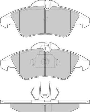 E.T.F. 12-0687 - Kit de plaquettes de frein, frein à disque cwaw.fr