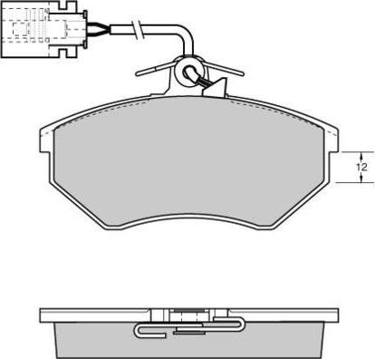 E.T.F. 12-0638 - Kit de plaquettes de frein, frein à disque cwaw.fr