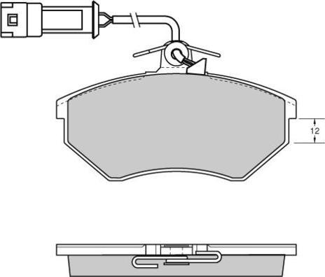 BENDIX 510943 - Kit de plaquettes de frein, frein à disque cwaw.fr