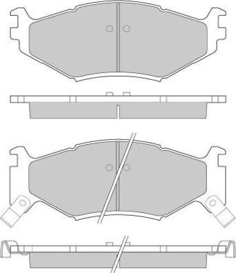 E.T.F. 12-0629 - Kit de plaquettes de frein, frein à disque cwaw.fr