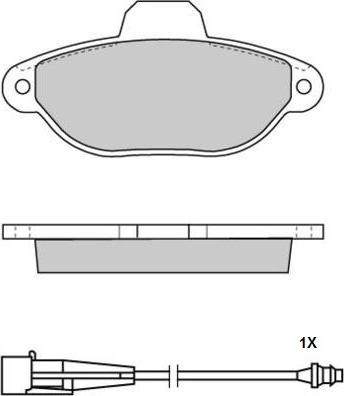 E.T.F. 12-0626 - Kit de plaquettes de frein, frein à disque cwaw.fr