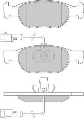 E.T.F. 12-0676 - Kit de plaquettes de frein, frein à disque cwaw.fr