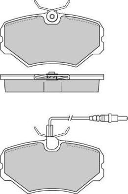 E.T.F. 12-0670 - Kit de plaquettes de frein, frein à disque cwaw.fr