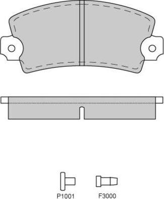 E.T.F. 12-0018 - Kit de plaquettes de frein, frein à disque cwaw.fr