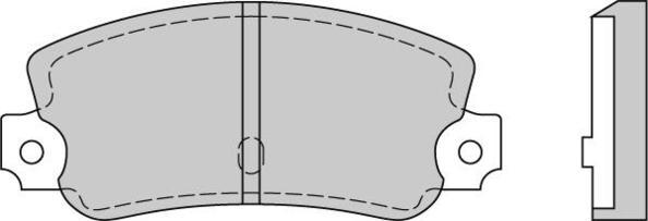 E.T.F. 12-0074 - Kit de plaquettes de frein, frein à disque cwaw.fr