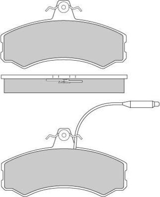 E.T.F. 12-0196 - Kit de plaquettes de frein, frein à disque cwaw.fr