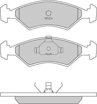 E.T.F. 12-0163-1 - Kit de plaquettes de frein, frein à disque cwaw.fr