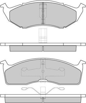 E.T.F. 12-0841 - Kit de plaquettes de frein, frein à disque cwaw.fr