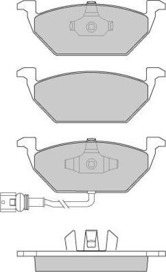 E.T.F. 12-0848 - Kit de plaquettes de frein, frein à disque cwaw.fr