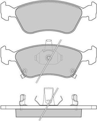 E.T.F. 12-0814 - Kit de plaquettes de frein, frein à disque cwaw.fr