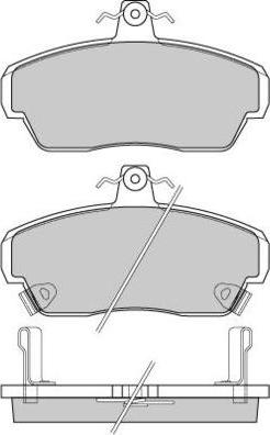 BOSCH BP313 - Kit de plaquettes de frein, frein à disque cwaw.fr