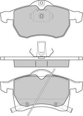 BOSCH 986424457 - Kit de plaquettes de frein, frein à disque cwaw.fr