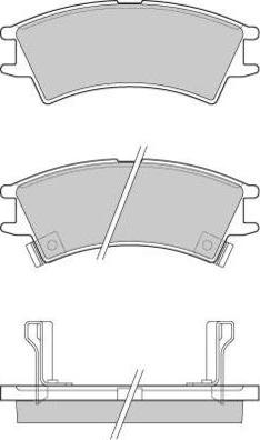 E.T.F. 12-0825 - Kit de plaquettes de frein, frein à disque cwaw.fr