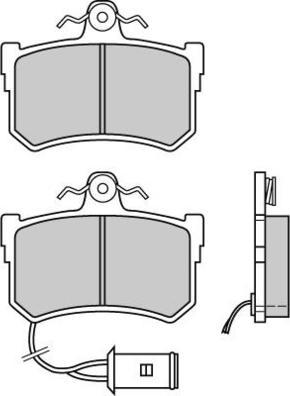 E.T.F. 12-0395 - Kit de plaquettes de frein, frein à disque cwaw.fr