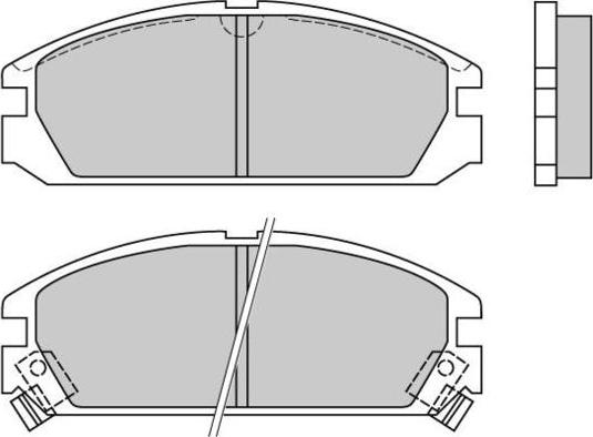 E.T.F. 12-0349 - Kit de plaquettes de frein, frein à disque cwaw.fr