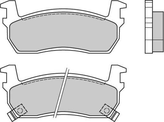 E.T.F. 12-0348 - Kit de plaquettes de frein, frein à disque cwaw.fr