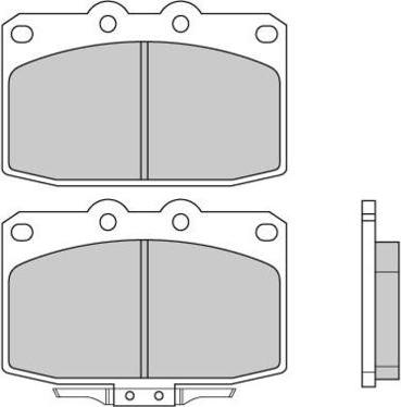 E.T.F. 12-0369 - Kit de plaquettes de frein, frein à disque cwaw.fr