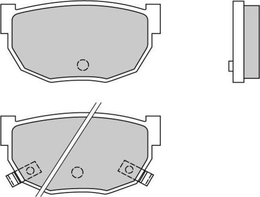 E.T.F. 12-0303 - Kit de plaquettes de frein, frein à disque cwaw.fr