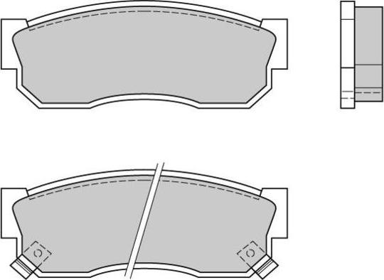 E.T.F. 12-0388 - Kit de plaquettes de frein, frein à disque cwaw.fr