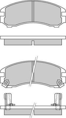 E.T.F. 12-0332 - Kit de plaquettes de frein, frein à disque cwaw.fr