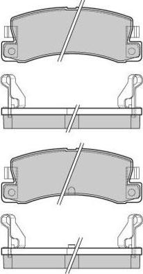 E.T.F. 12-0323 - Kit de plaquettes de frein, frein à disque cwaw.fr