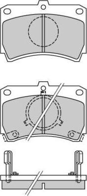 E.T.F. 12-0327 - Kit de plaquettes de frein, frein à disque cwaw.fr