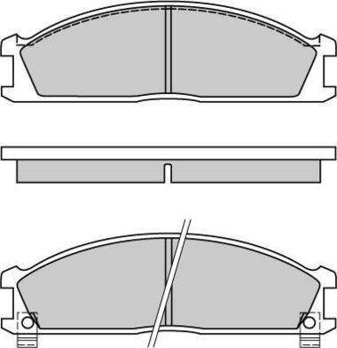 E.T.F. 12-0370 - Kit de plaquettes de frein, frein à disque cwaw.fr