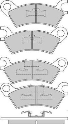 E.T.F. 12-0250 - Kit de plaquettes de frein, frein à disque cwaw.fr