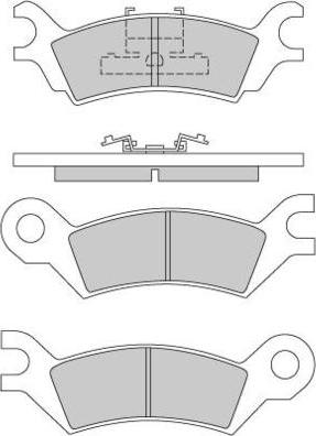 E.T.F. 12-0251 - Kit de plaquettes de frein, frein à disque cwaw.fr