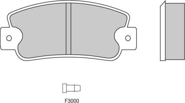 E.T.F. 12-0203 - Kit de plaquettes de frein, frein à disque cwaw.fr