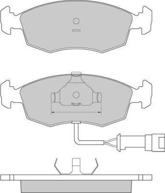 E.T.F. 12-0282 - Kit de plaquettes de frein, frein à disque cwaw.fr