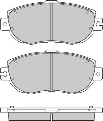 E.T.F. 12-0754 - Kit de plaquettes de frein, frein à disque cwaw.fr