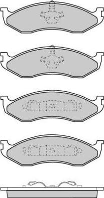 E.T.F. 12-0715 - Kit de plaquettes de frein, frein à disque cwaw.fr