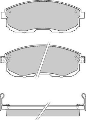 E.T.F. 12-0734 - Kit de plaquettes de frein, frein à disque cwaw.fr