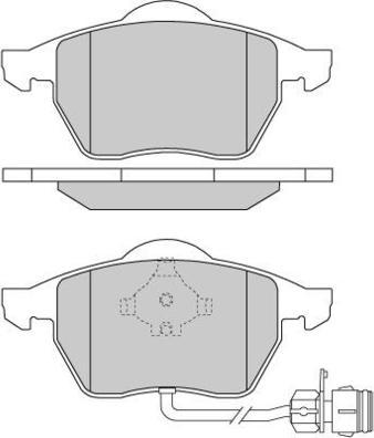 E.T.F. 12-0733 - Kit de plaquettes de frein, frein à disque cwaw.fr