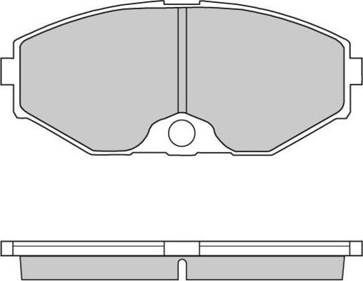 E.T.F. 12-0722 - Kit de plaquettes de frein, frein à disque cwaw.fr