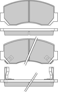 E.T.F. 12-0727 - Kit de plaquettes de frein, frein à disque cwaw.fr