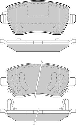 E.T.F. 12-1495 - Kit de plaquettes de frein, frein à disque cwaw.fr