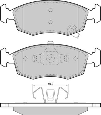 Magneti Marelli PF0440 - Kit de plaquettes de frein, frein à disque cwaw.fr